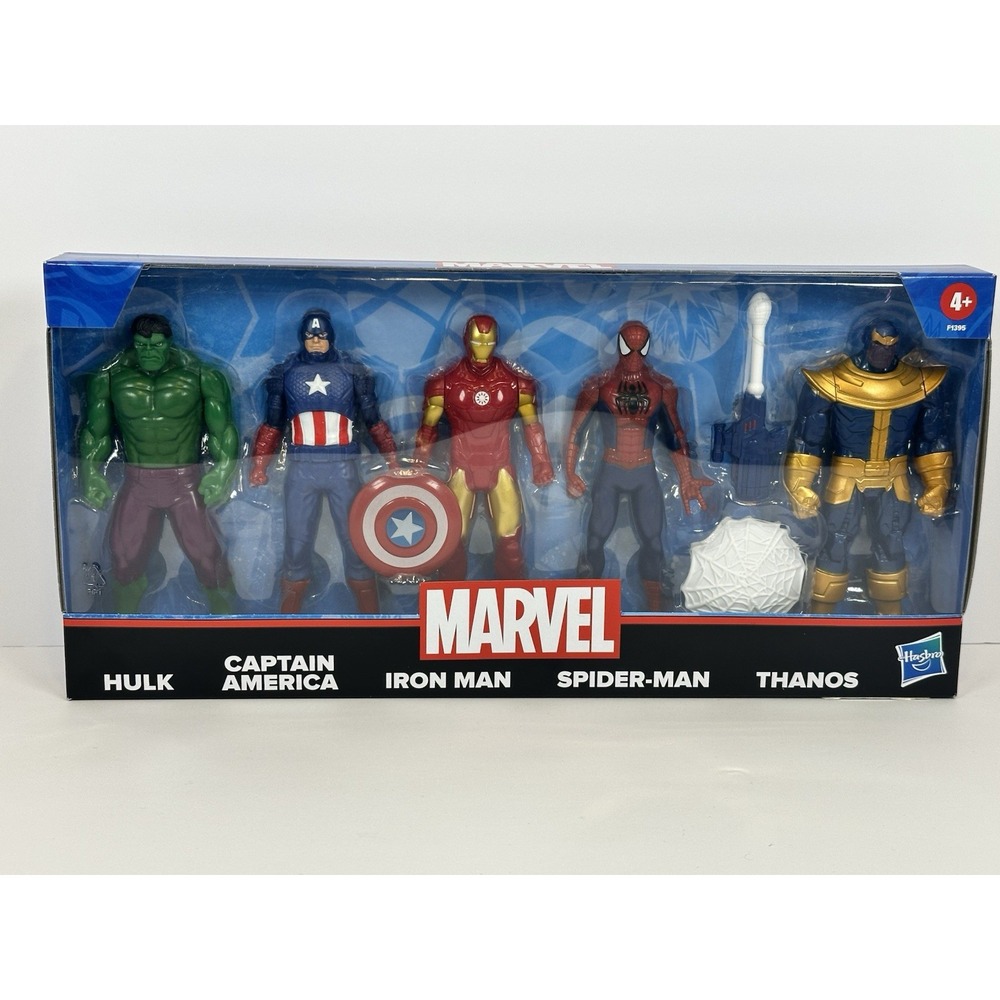 Hasbro Marvel Avengers Action Figure Set 5 Pack NIB Multicolor F1395 Hulk Thanos